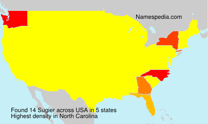 Surname Sugier in USA Surname Sugier in USA