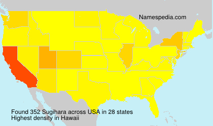 Surname Sugihara in USA Surname Sugihara in USA
