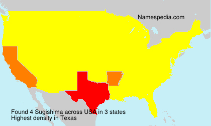 Surname Sugishima in USA Surname Sugishima in USA