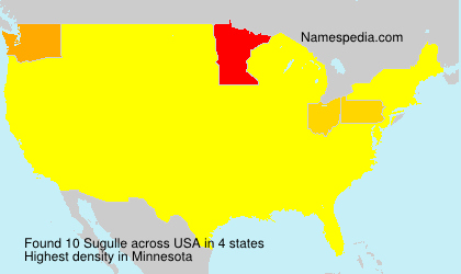 Surname Sugulle in USA Surname Sugulle in USA