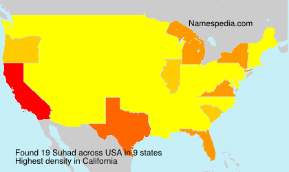 Surname Suhad in USA Surname Suhad in USA