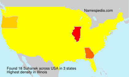 Surname Suhanek in USA Surname Suhanek in USA