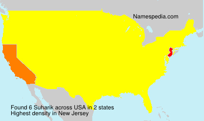 Surname Suharik in USA Surname Suharik in USA
