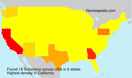 Surname Suhartono in USA Surname Suhartono in USA