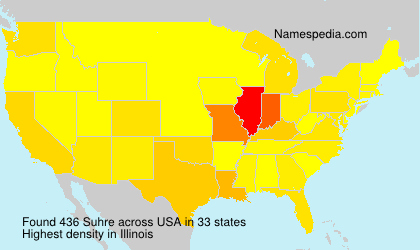 Surname Suhre in USA Surname Suhre in USA