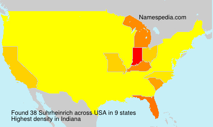 Surname Suhrheinrich in USA Surname Suhrheinrich in USA