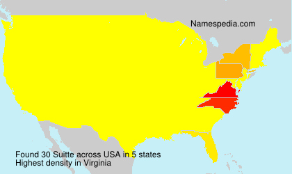 Surname Suitte in USA Surname Suitte in USA