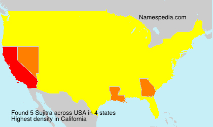 Surname Sujitra in USA Surname Sujitra in USA