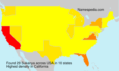 Surname Sukanya in USA Surname Sukanya in USA