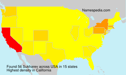Surname Sukharev in USA Surname Sukharev in USA