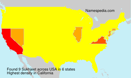 Surname Sukhjeet in USA Surname Sukhjeet in USA