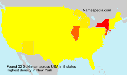 Surname Sukhman in USA