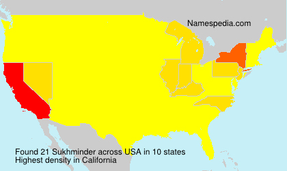 Surname Sukhminder in USA Surname Sukhminder in USA