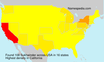 Surname Sukhwinder in USA Surname Sukhwinder in USA