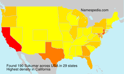 Surname Sukumar in USA Surname Sukumar in USA