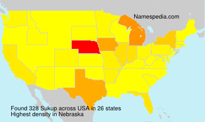 Surname Sukup in USA Surname Sukup in USA