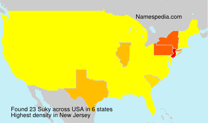 Surname Suky in USA