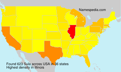 Surname Sula in USA Surname Sula in USA