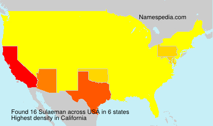 Surname Sulaeman in USA Surname Sulaeman in USA
