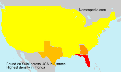 Surname Sulal in USA Surname Sulal in USA
