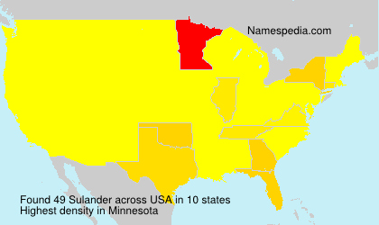 Surname Sulander in USA Surname Sulander in USA