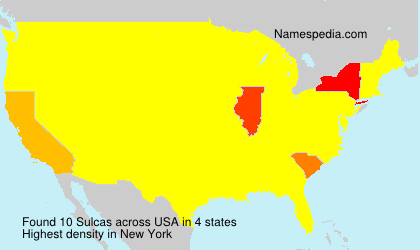 Surname Sulcas in USA Surname Sulcas in USA