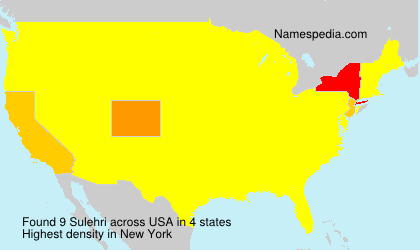 Surname Sulehri in USA Surname Sulehri in USA