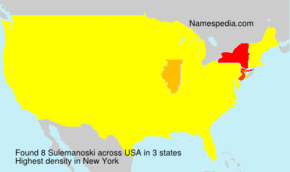 Surname Sulemanoski in USA