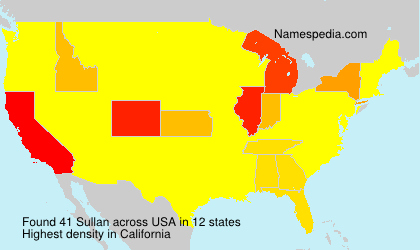 Surname Sullan in USA Surname Sullan in USA