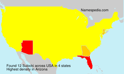 Surname Sulocki in USA Surname Sulocki in USA