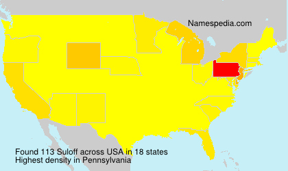 Surname Suloff in USA Surname Suloff in USA