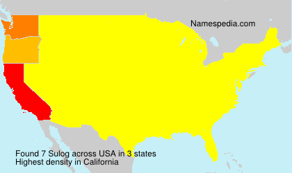 Surname Sulog in USA Surname Sulog in USA