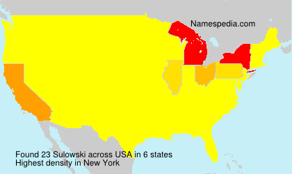 Surname Sulowski in USA Surname Sulowski in USA