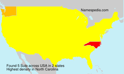 Surname Sulp in USA Surname Sulp in USA