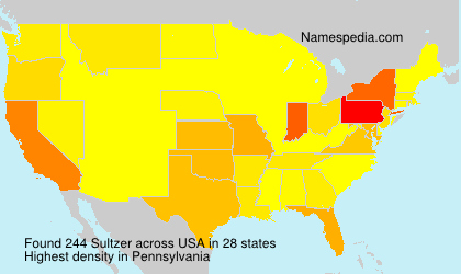 Surname Sultzer in USA Surname Sultzer in USA