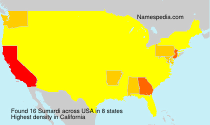 Surname Sumardi in USA Surname Sumardi in USA
