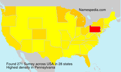 Surname Sumey in USA Surname Sumey in USA