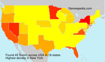 Surname Sumin in USA Surname Sumin in USA