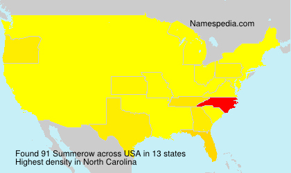 Surname Summerow in USA Surname Summerow in USA