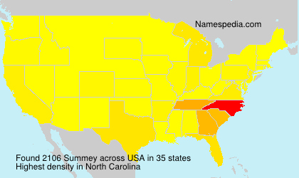 Surname Summey in USA