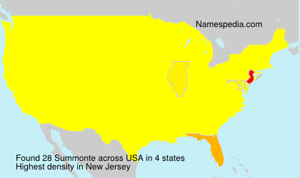 Surname Summonte in USA Surname Summonte in USA