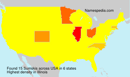 Surname Sumskis in USA Surname Sumskis in USA
