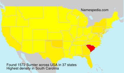 Surname Sumter in USA Surname Sumter in USA