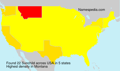 Surname Sunchild in USA Surname Sunchild in USA