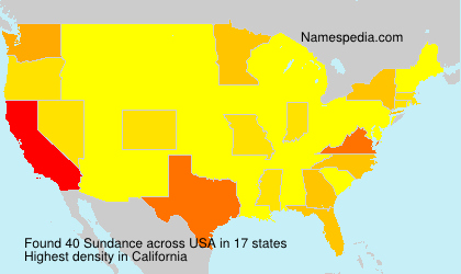 Surname Sundance in USA Surname Sundance in USA