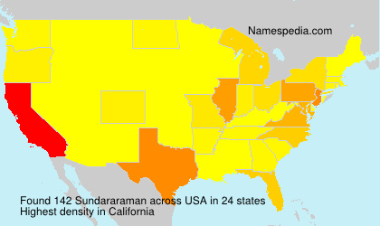 Surname Sundararaman in USA Surname Sundararaman in USA