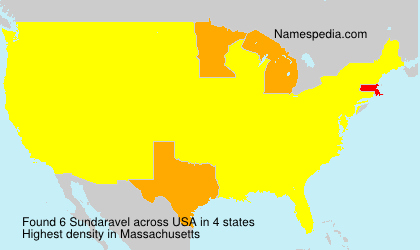 Surname Sundaravel in USA Surname Sundaravel in USA