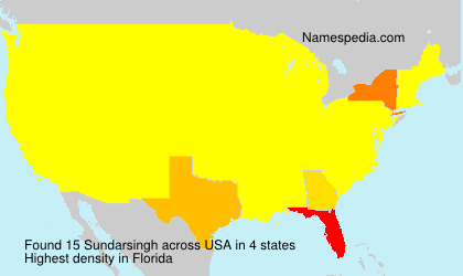 Surname Sundarsingh in USA Surname Sundarsingh in USA