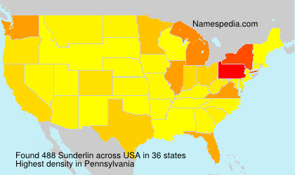 Surname Sunderlin in USA Surname Sunderlin in USA