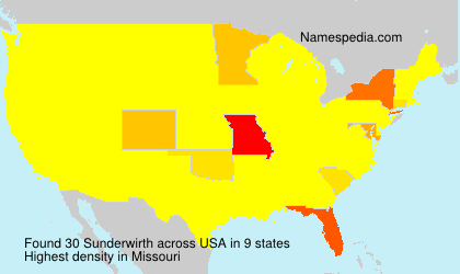 Surname Sunderwirth in USA Surname Sunderwirth in USA